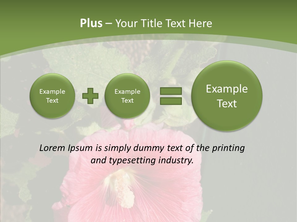 Blooming Rose Stem PowerPoint Template