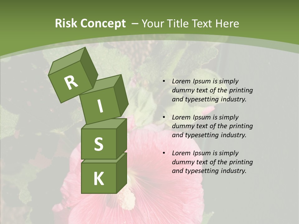 Blooming Rose Stem PowerPoint Template