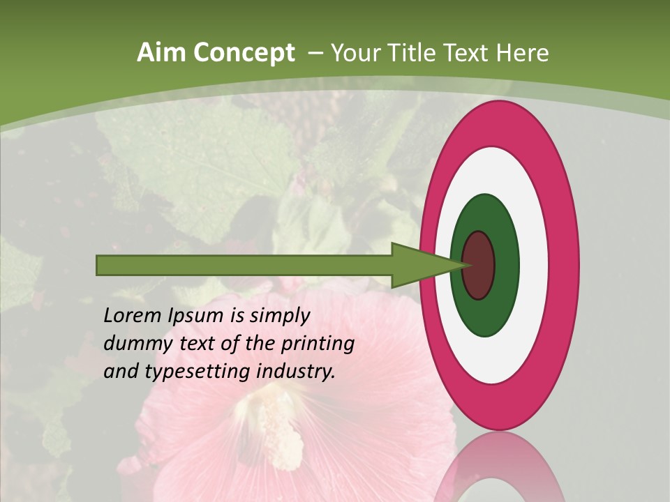 Blooming Rose Stem PowerPoint Template