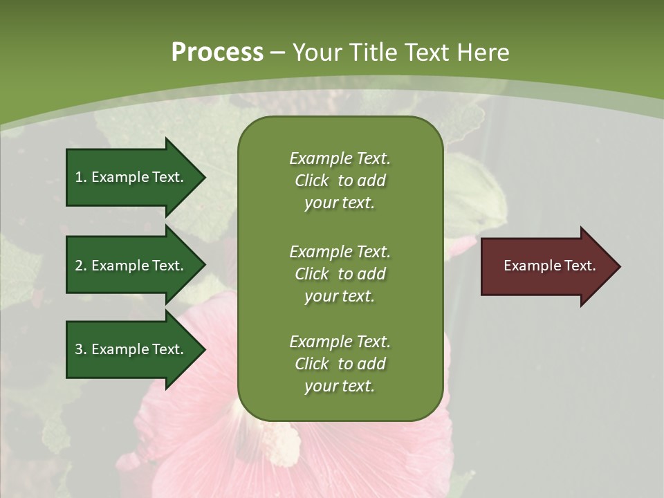 Blooming Rose Stem PowerPoint Template