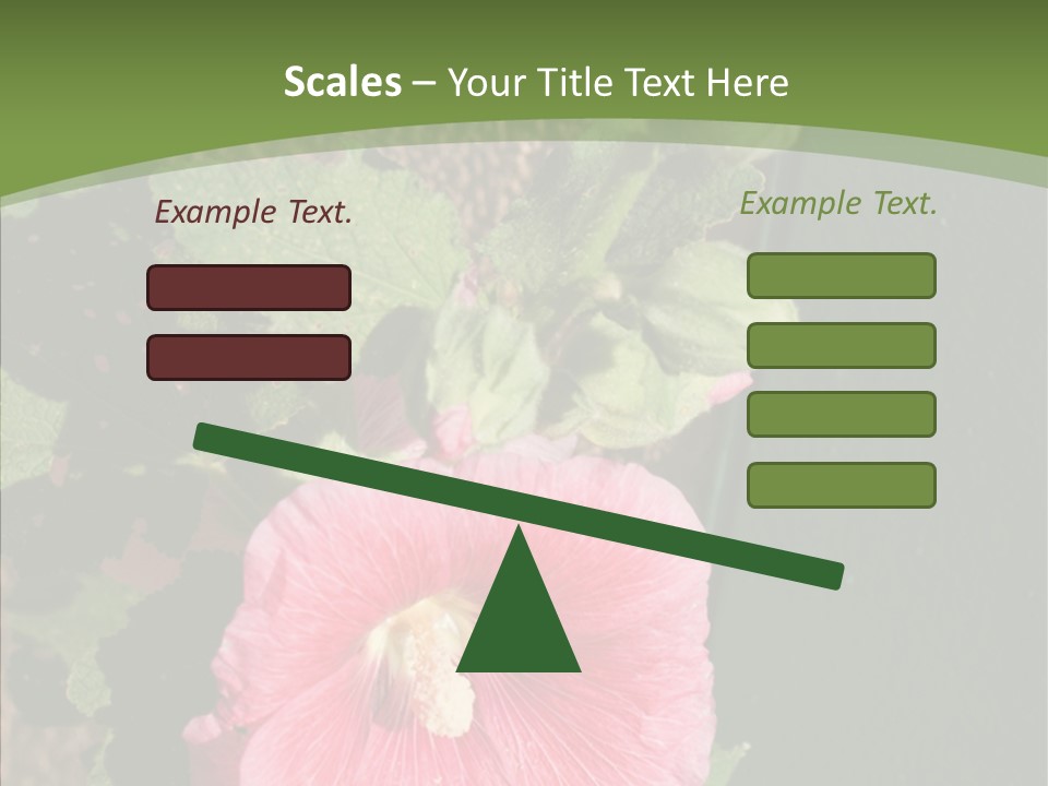 Blooming Rose Stem PowerPoint Template