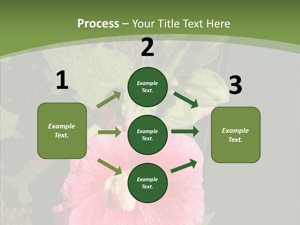 Blooming Rose Stem PowerPoint Template