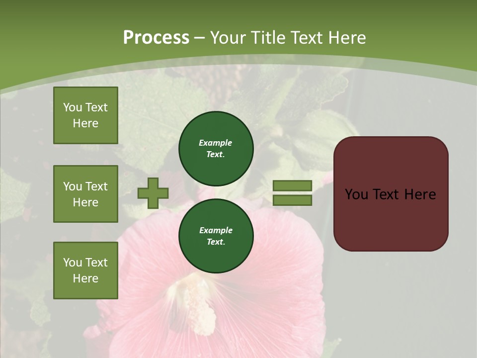Blooming Rose Stem PowerPoint Template