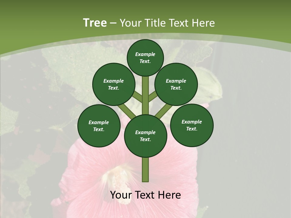 Blooming Rose Stem PowerPoint Template