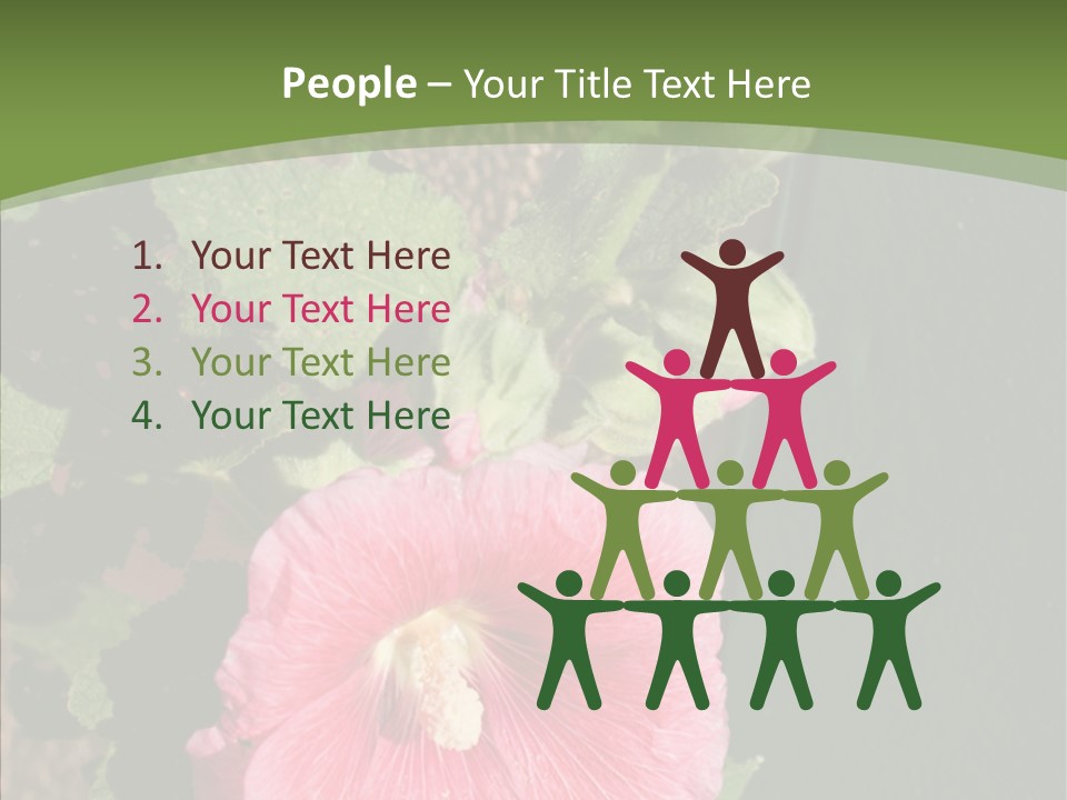 Blooming Rose Stem PowerPoint Template