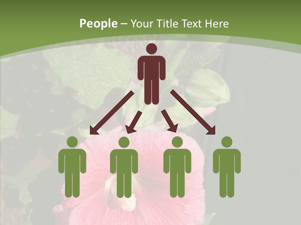 Blooming Rose Stem PowerPoint Template