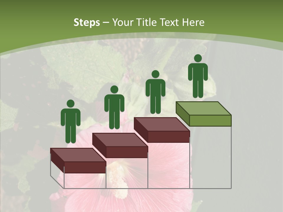 Blooming Rose Stem PowerPoint Template