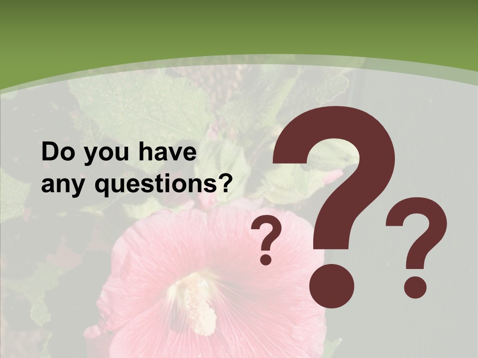 Blooming Rose Stem PowerPoint Template