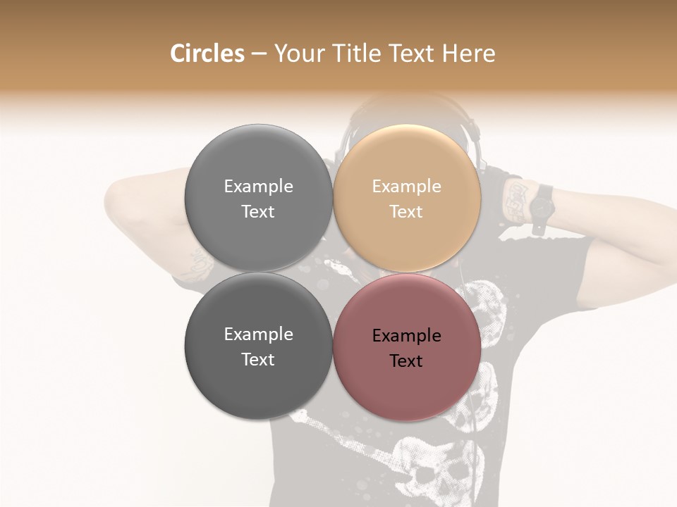 Trendy Headphones Attractive PowerPoint Template