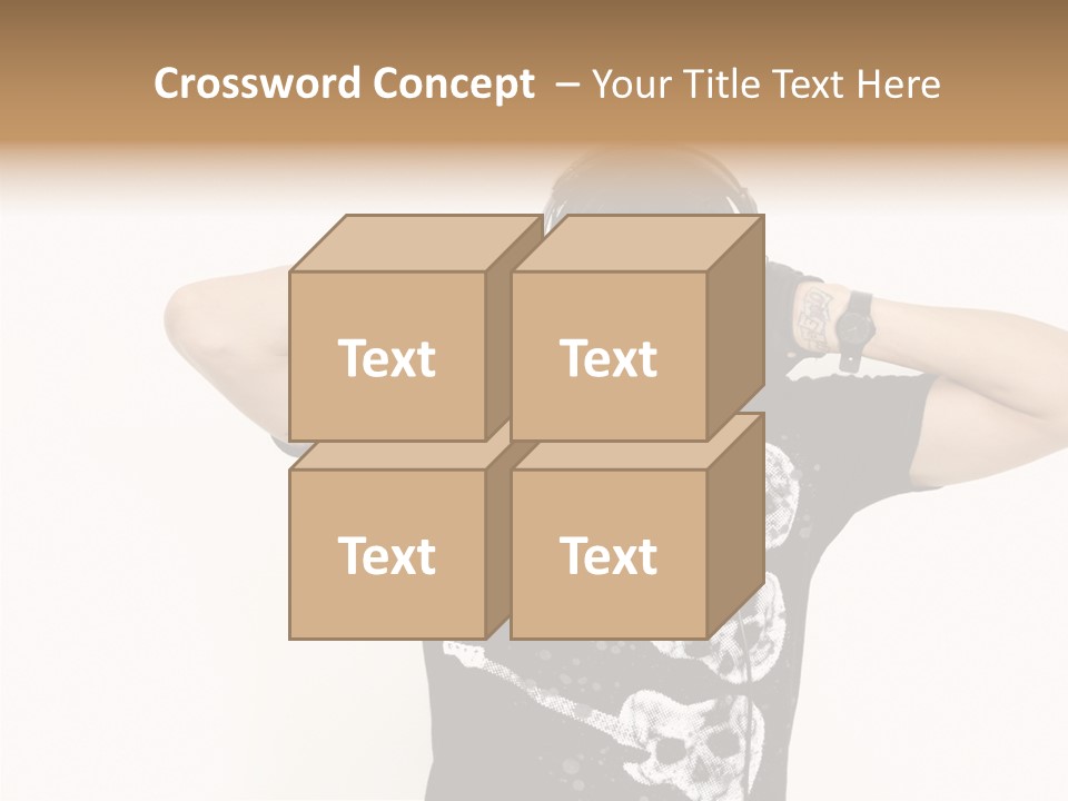 Trendy Headphones Attractive PowerPoint Template