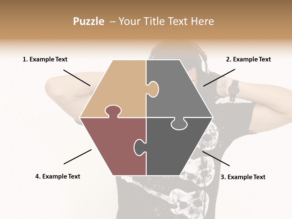 Trendy Headphones Attractive PowerPoint Template