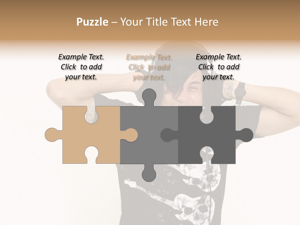 Trendy Headphones Attractive PowerPoint Template