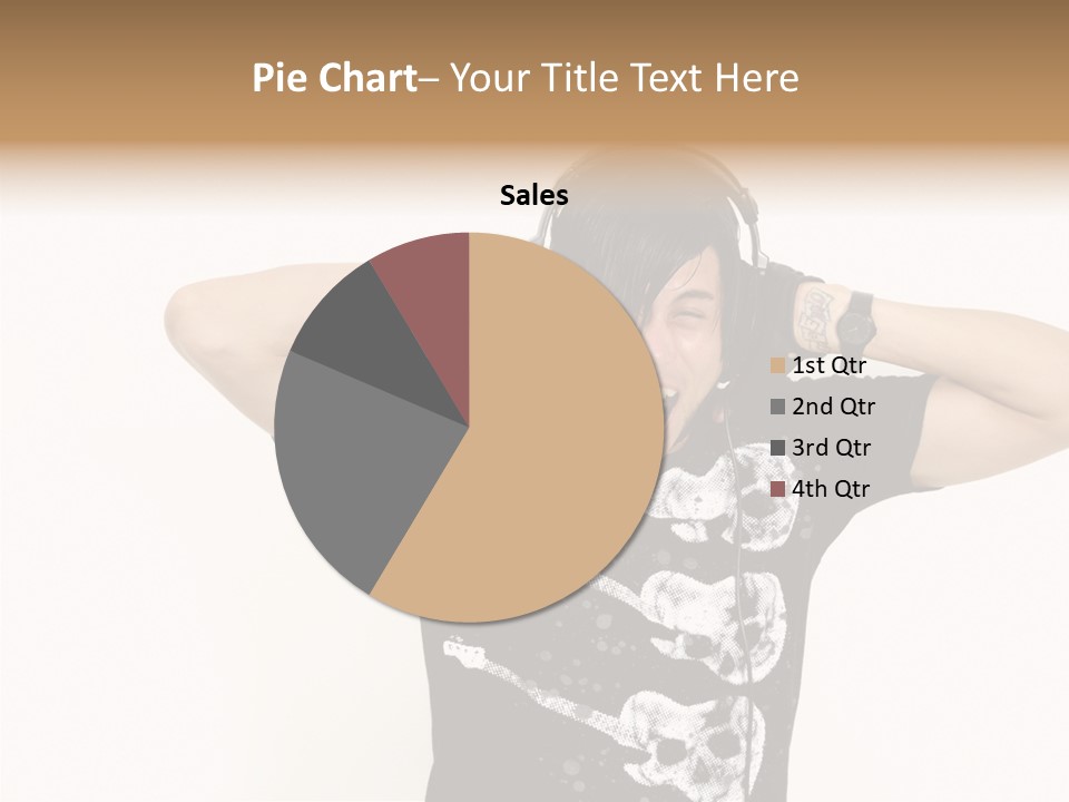 Trendy Headphones Attractive PowerPoint Template