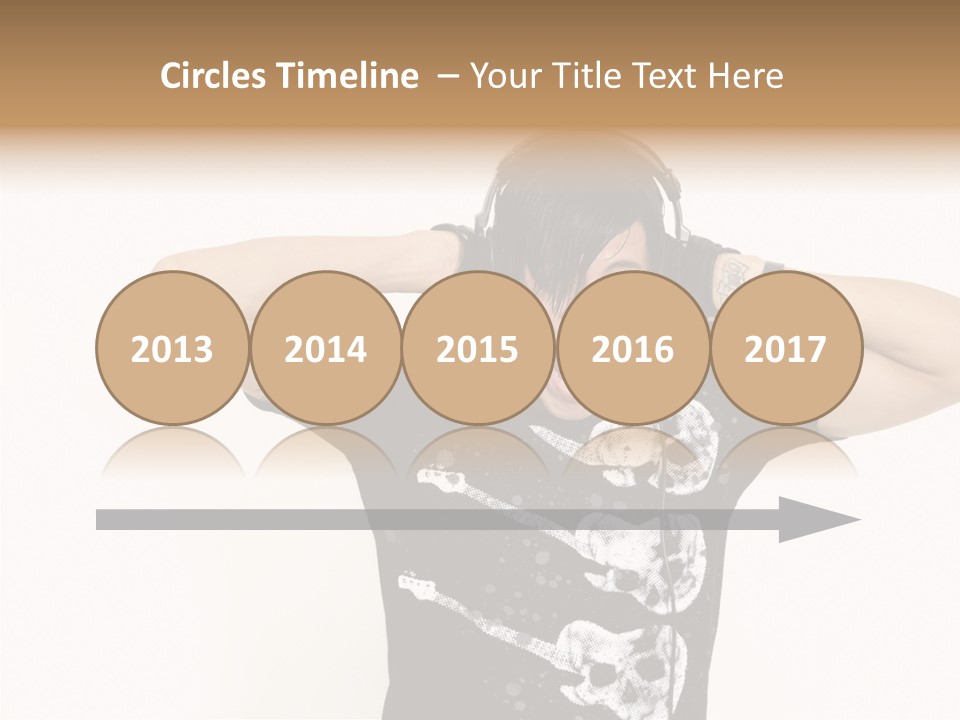 Trendy Headphones Attractive PowerPoint Template