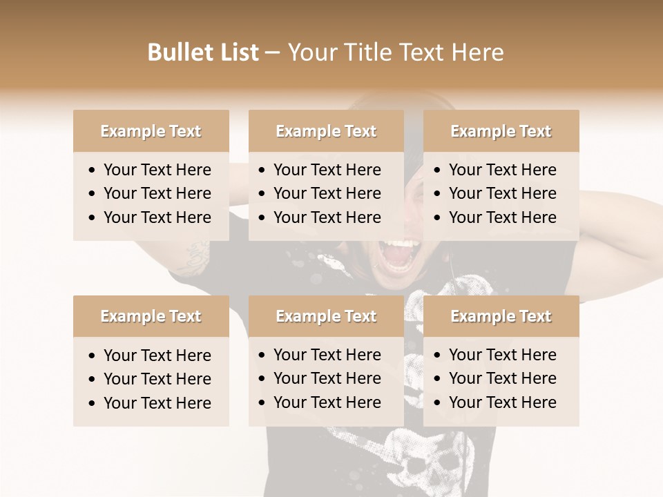 Trendy Headphones Attractive PowerPoint Template