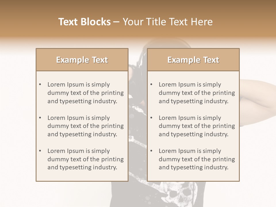 Trendy Headphones Attractive PowerPoint Template