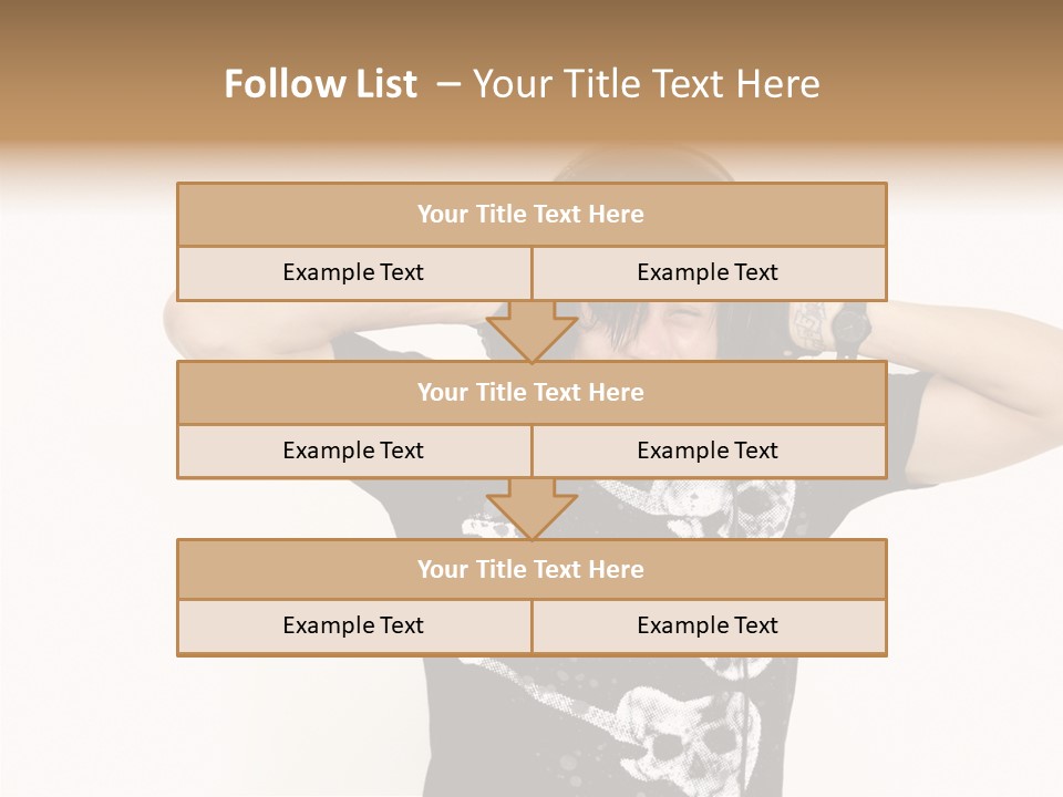 Trendy Headphones Attractive PowerPoint Template