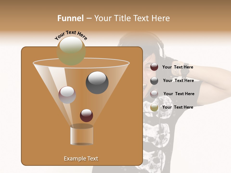 Trendy Headphones Attractive PowerPoint Template