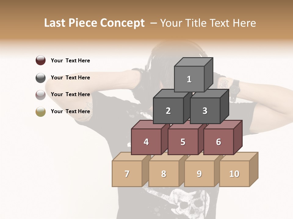 Trendy Headphones Attractive PowerPoint Template