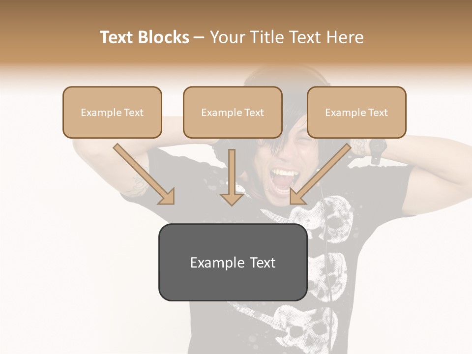 Trendy Headphones Attractive PowerPoint Template