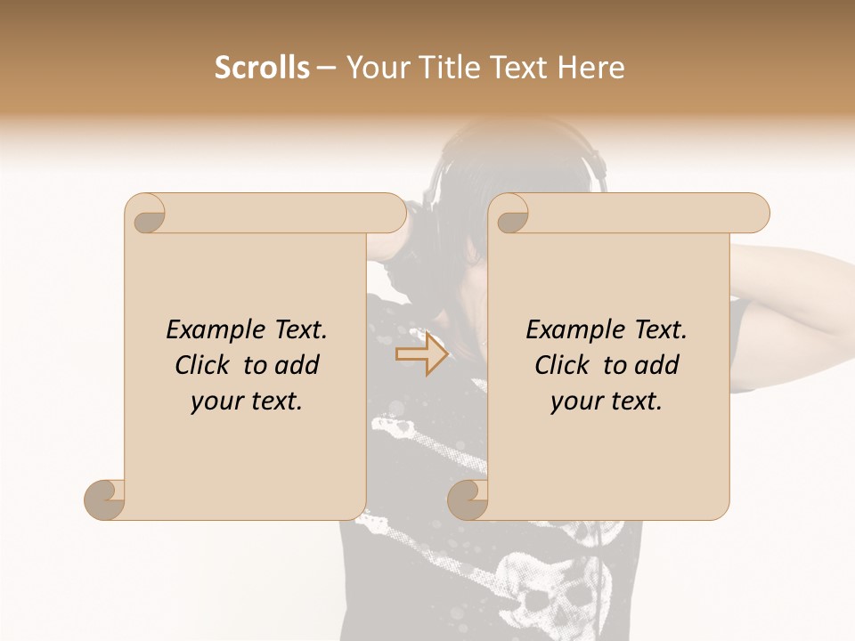 Trendy Headphones Attractive PowerPoint Template