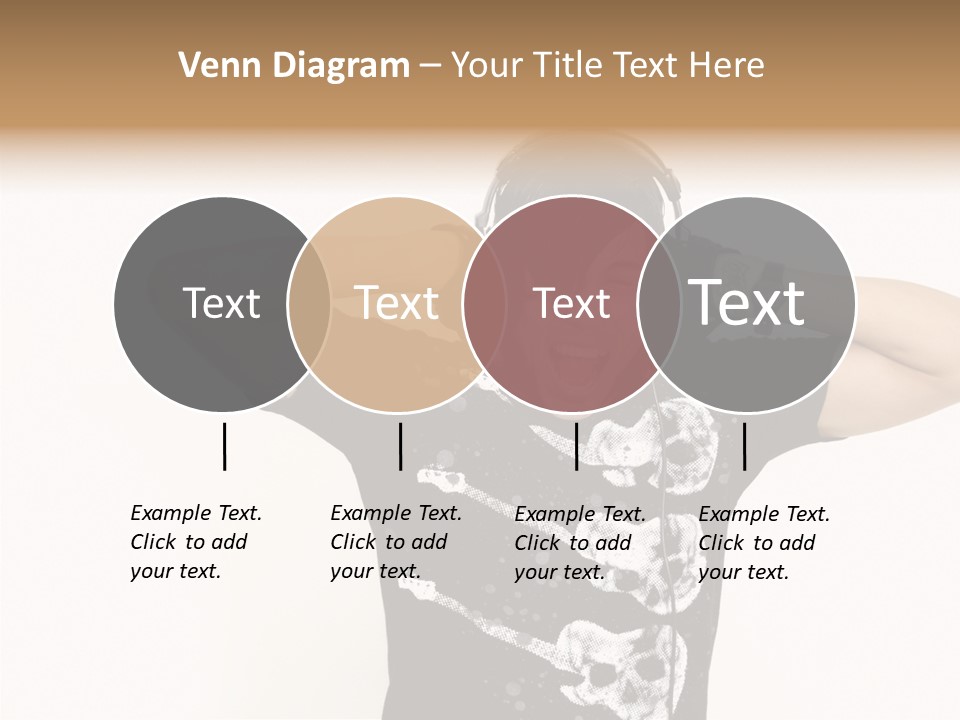 Trendy Headphones Attractive PowerPoint Template