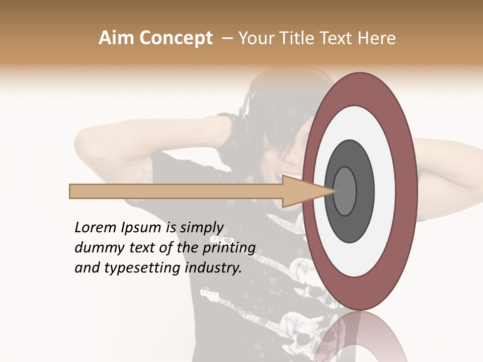 Trendy Headphones Attractive PowerPoint Template