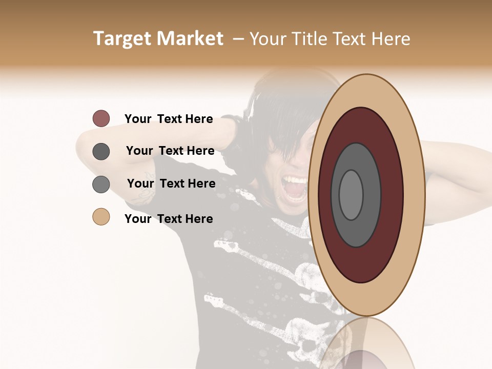 Trendy Headphones Attractive PowerPoint Template