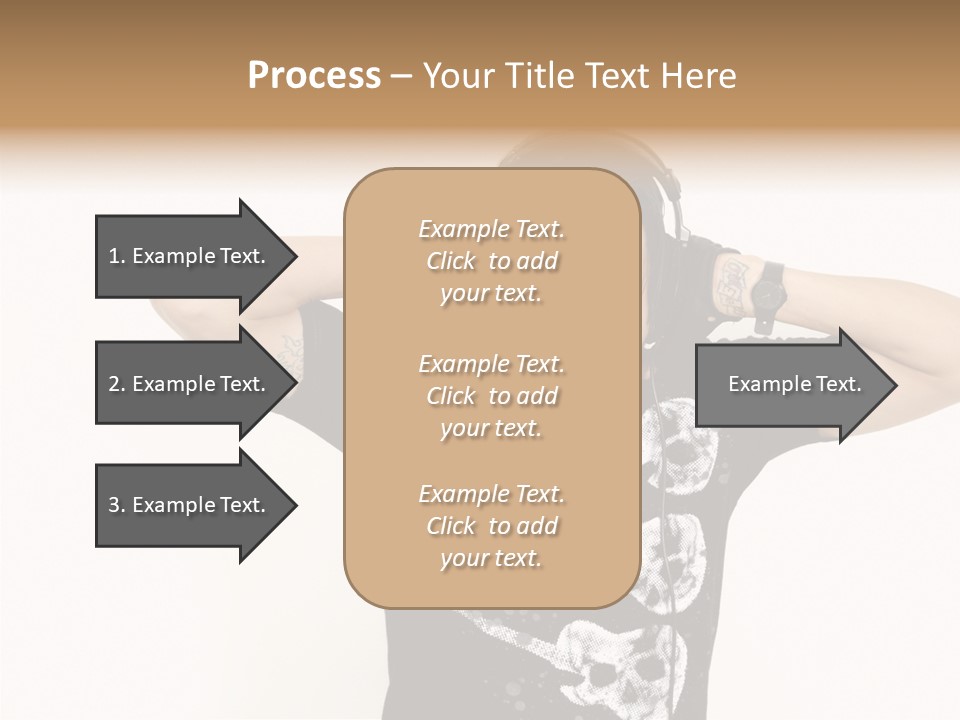 Trendy Headphones Attractive PowerPoint Template