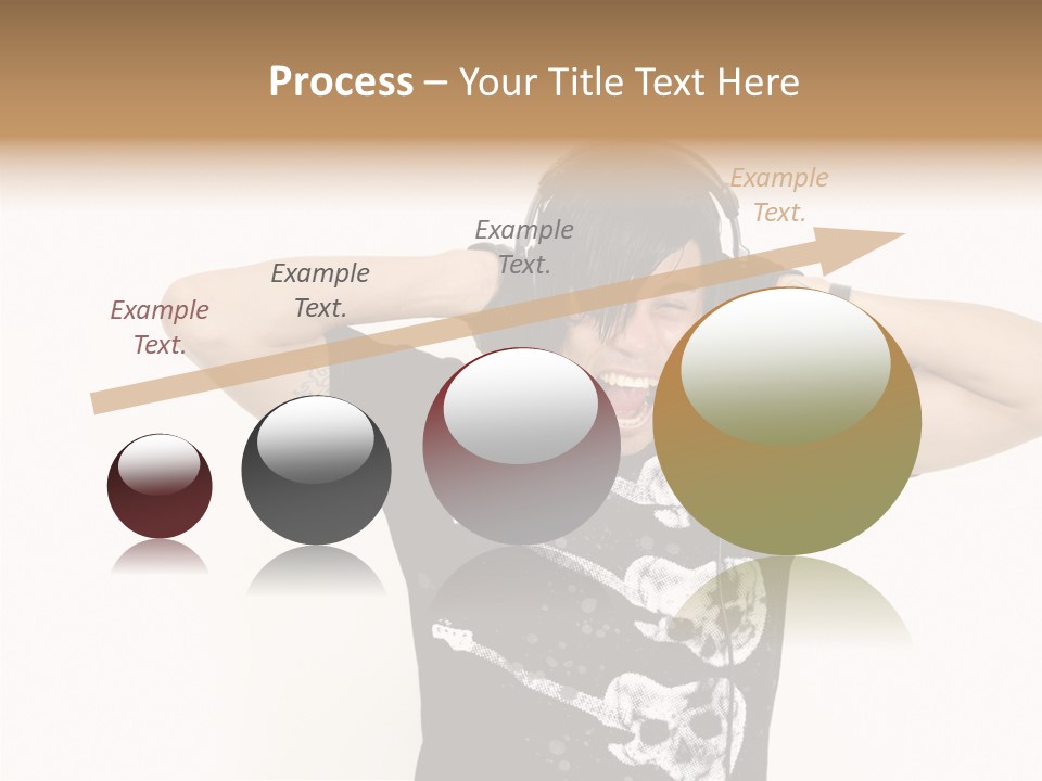 Trendy Headphones Attractive PowerPoint Template