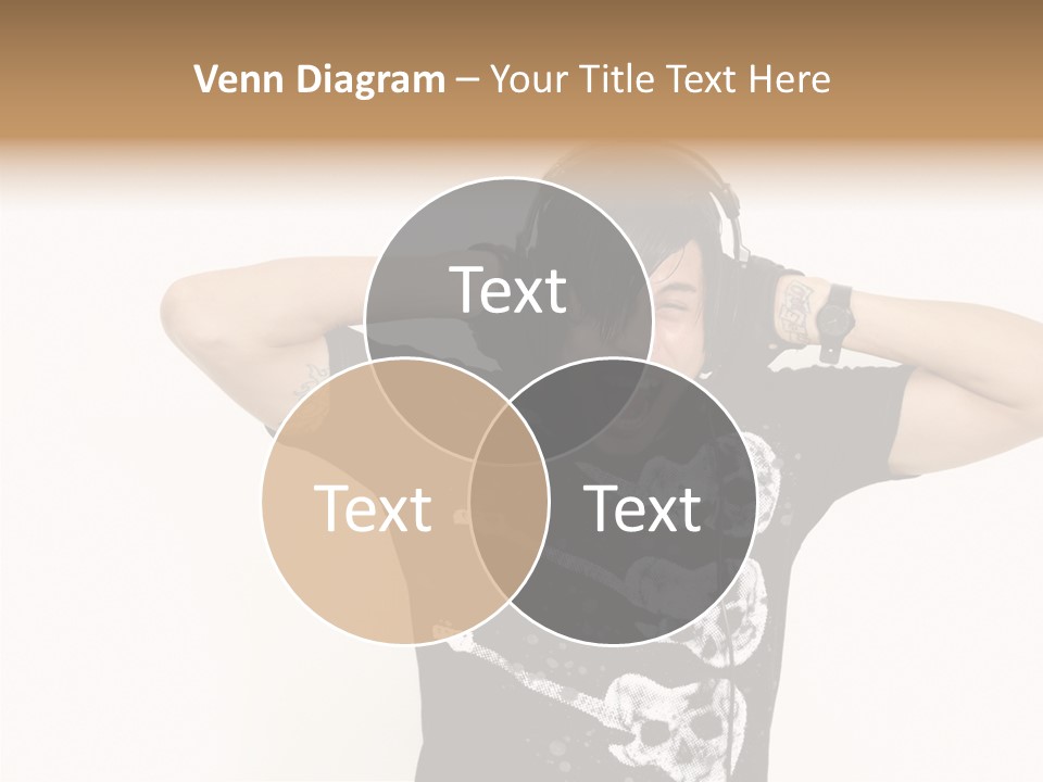 Trendy Headphones Attractive PowerPoint Template