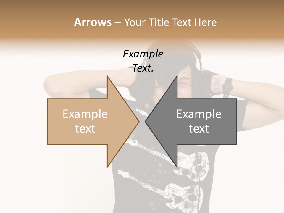 Trendy Headphones Attractive PowerPoint Template