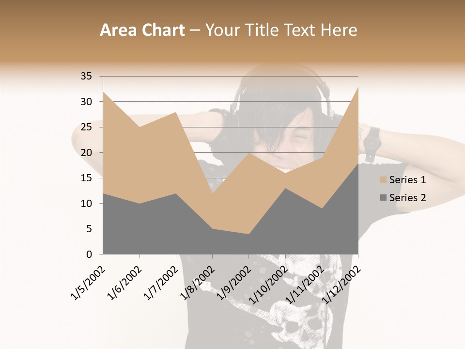 Trendy Headphones Attractive PowerPoint Template