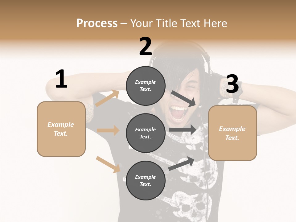 Trendy Headphones Attractive PowerPoint Template