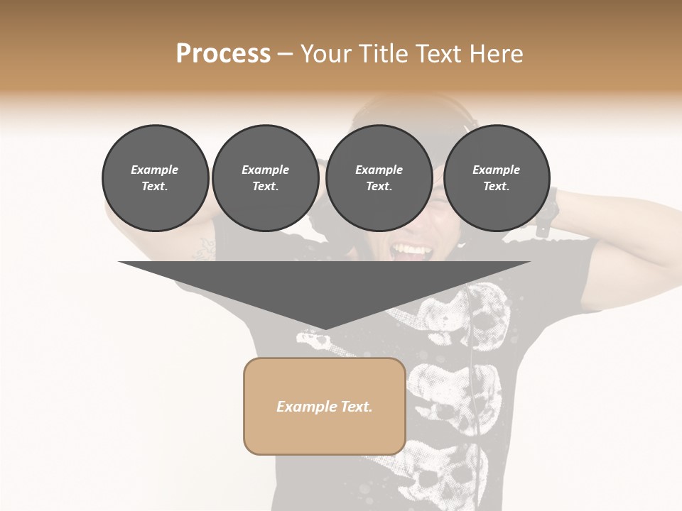 Trendy Headphones Attractive PowerPoint Template