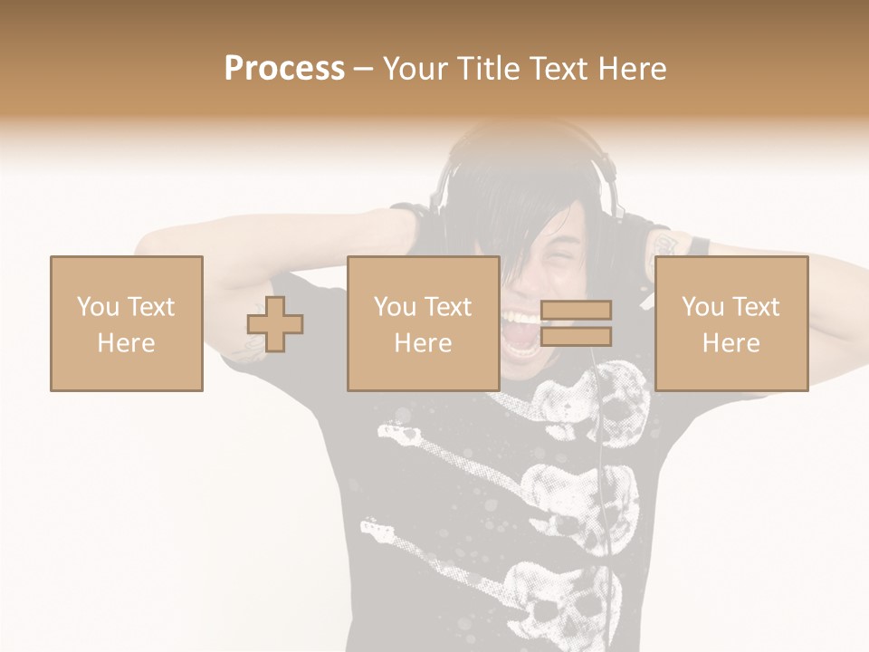 Trendy Headphones Attractive PowerPoint Template