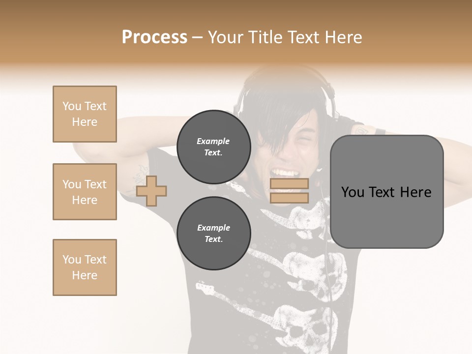 Trendy Headphones Attractive PowerPoint Template