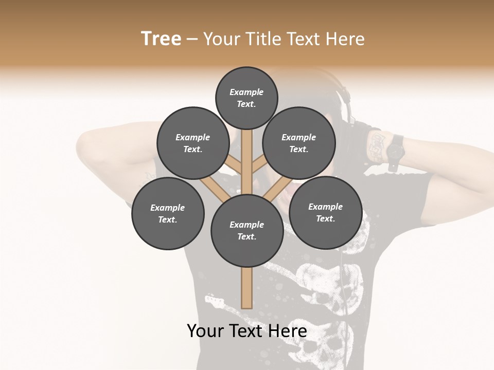 Trendy Headphones Attractive PowerPoint Template