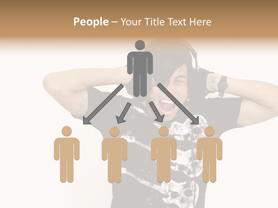 Trendy Headphones Attractive PowerPoint Template