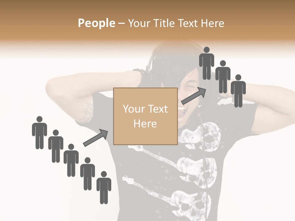 Trendy Headphones Attractive PowerPoint Template