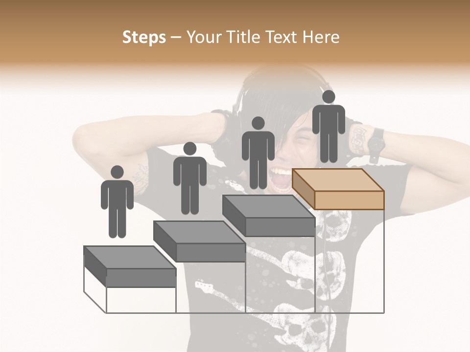 Trendy Headphones Attractive PowerPoint Template