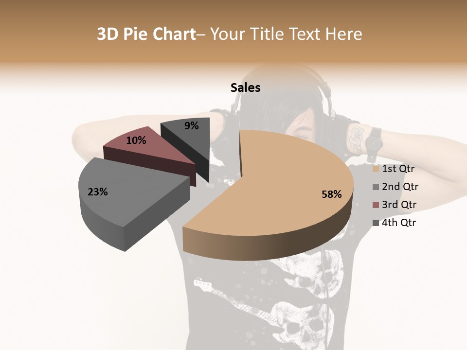 Trendy Headphones Attractive PowerPoint Template