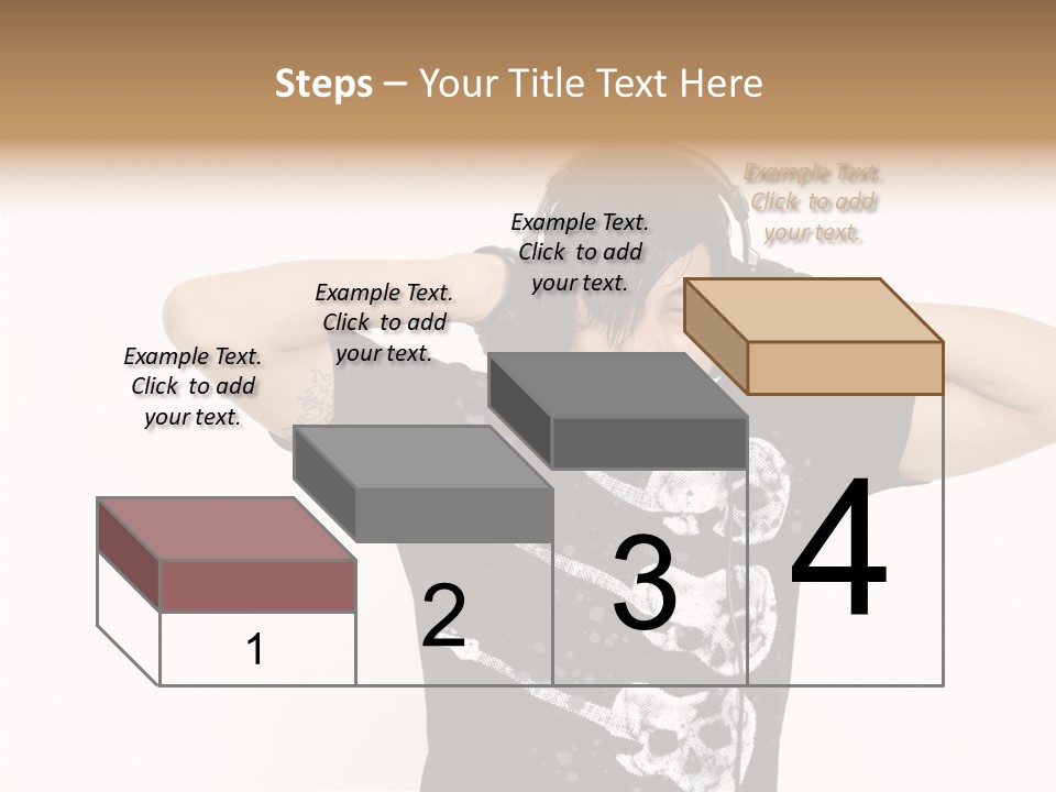 Trendy Headphones Attractive PowerPoint Template