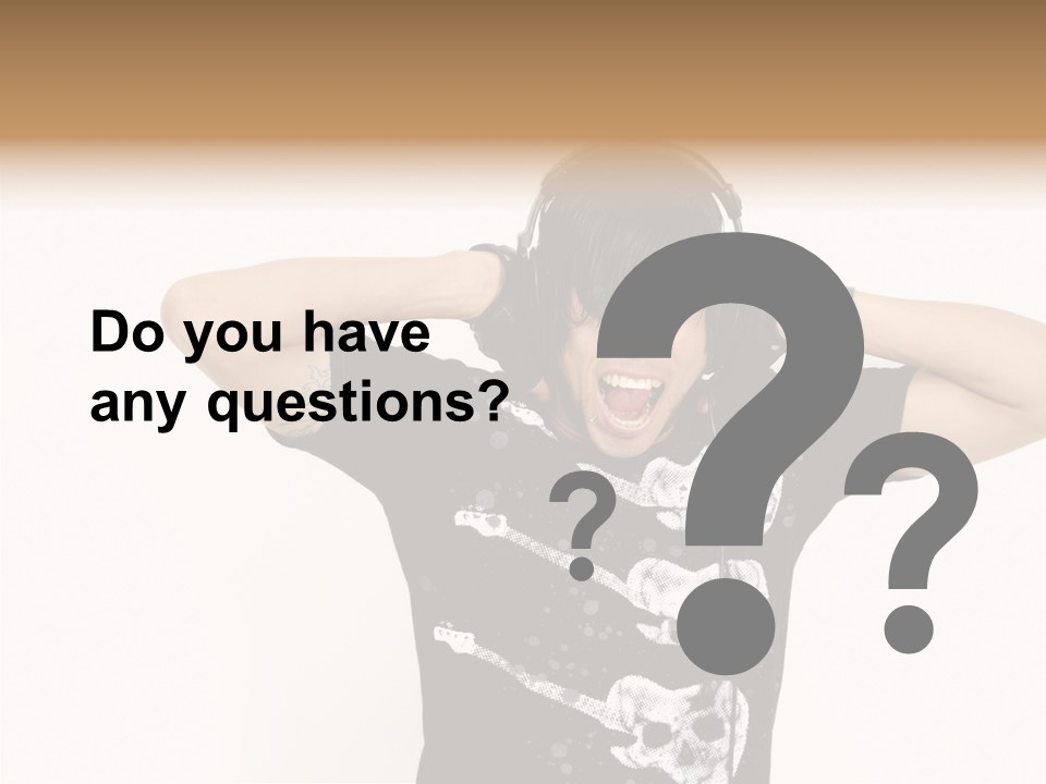 Trendy Headphones Attractive PowerPoint Template