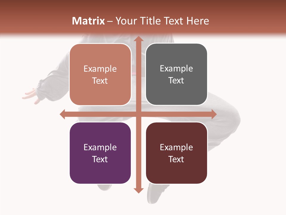 Performance Mid Air Woman PowerPoint Template