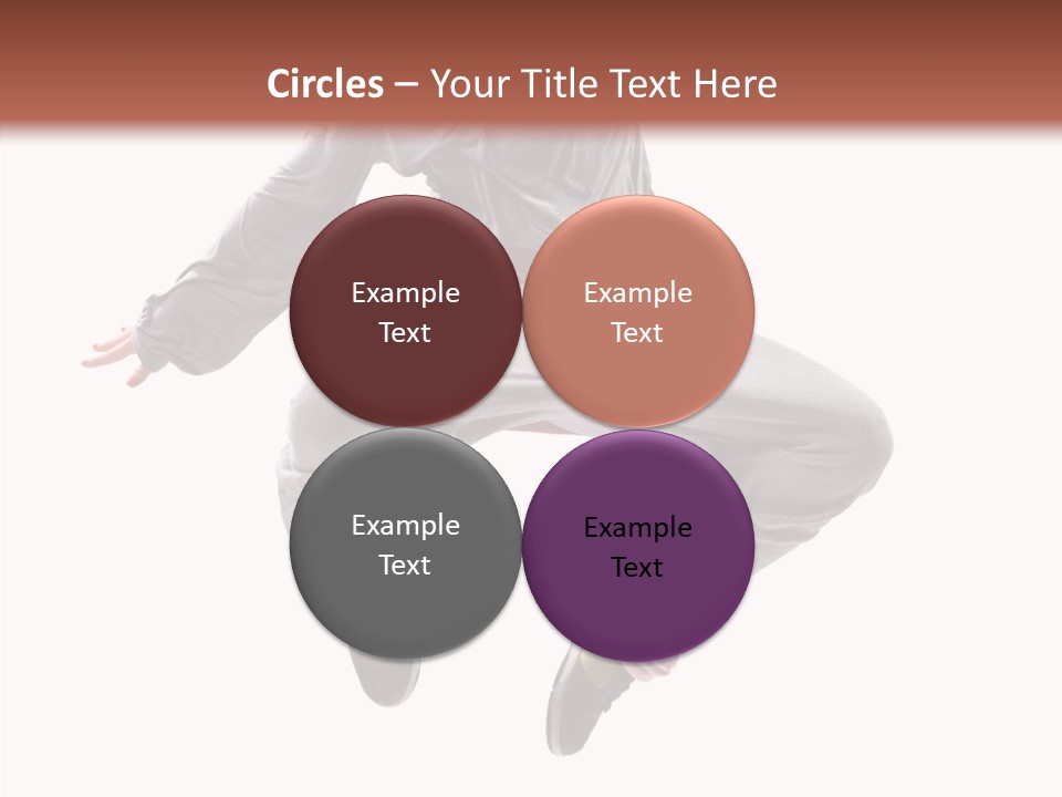 Performance Mid Air Woman PowerPoint Template