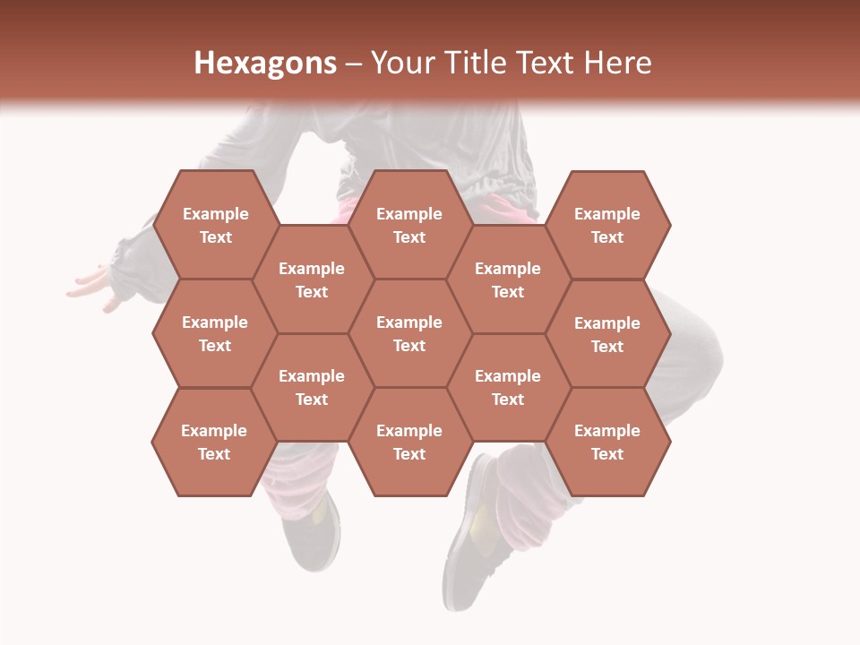 Performance Mid Air Woman PowerPoint Template