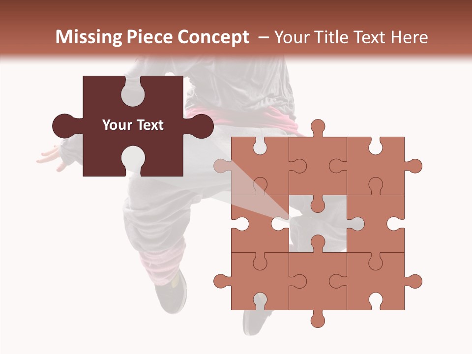 Performance Mid Air Woman PowerPoint Template