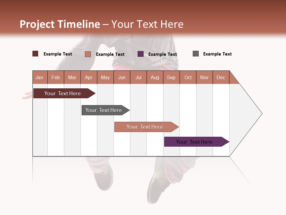 Performance Mid Air Woman PowerPoint Template