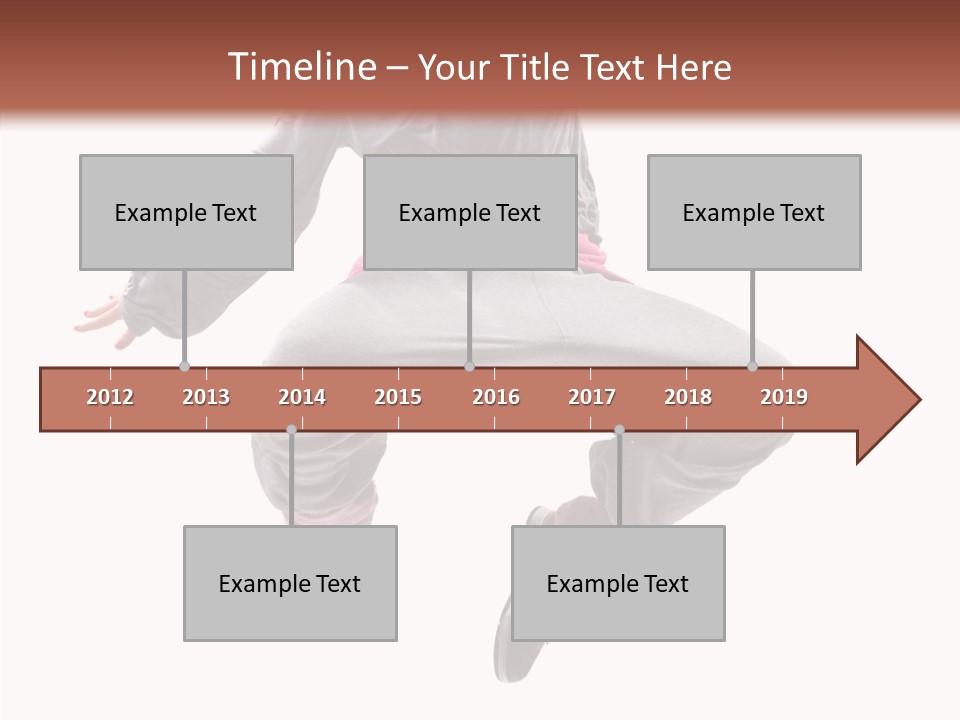 Performance Mid Air Woman PowerPoint Template